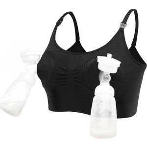 Borstvoedingsbeha - Handsfree voedingsbeha - Geschikt voor borstvoeding - Maat M - Alles-in-één draadloze afkolf- en voedingsbeha in één-ANMI