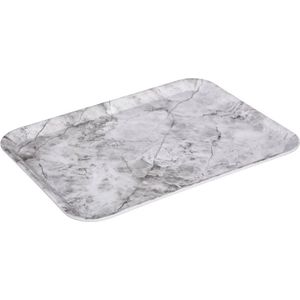 5Five Dienblad/serveer tray Marble - Melamine - creme wit - 33 x 43 cm
