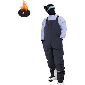 Nivard Skipak - SkiBroek - Skijas - Ski Suit - Wintersport - Heren - 2-Delig - Donkergrijs - Maat S