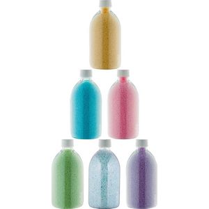 Badkaviaar - 400 gram - set van 6 verschillende geuren - Transparante Dop - Eucalyptus, Hamam, Lavendel, Opium, Rozen, Zen Moment - bad parels voor in bad