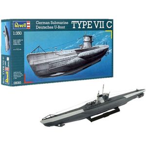 1:350 Revell 05093 Deutsches U-Boot TYPE VII C Plastic Modelbouwpakket-