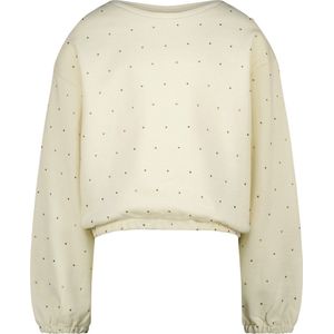 Sweater - Naela - Gestippeld - Sweatstof - Ronde Hals - Lange Mouw