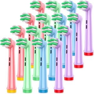 Kinder Opzetborstels voor Elektrische Tandenborstels - 16-Pack voor Gevoelige Tanden en Tandvlees