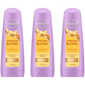 Andrélon Stralend Blond Conditioner - Voordeelverpakking 3 x 200 ml
