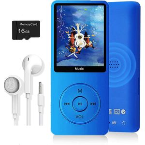 MP3 Speler - 16GB - 9X4X1cm - blauw
