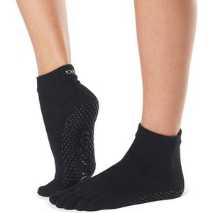 ToeSox - Antislip Sokken - Ankle - Met Tenen – Zwart