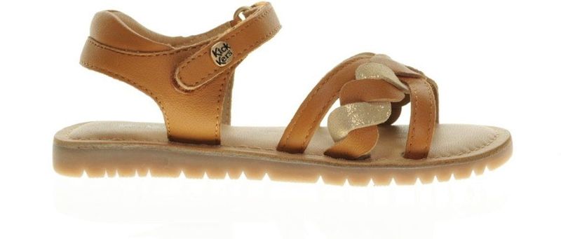 KICKERS - Sandalen - Kastanje kleur - Leer