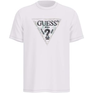 Guess - Guetriangle - T-shirt - Katoen - Korte Mouwen