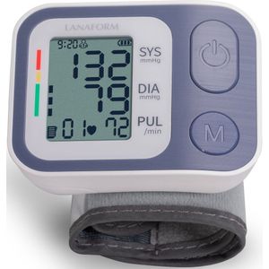 Lanaform - WBPM-200 - Professionele Polsbloeddrukmeter - Detectie Van Hartritmestoornissen - Automatische Meting Van De Bloeddruk - 2 Gebruikers – 2 X 199 Opgeslagen Waarden - Groot Scherm - WHO-classificatie