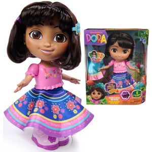 Dora - Dansen met Dora, interactieve dansende pop met 2 rokken, tweetalige zinnen en muziek
