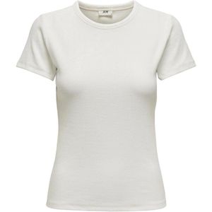 Jacqueline de Yong T-shirt Jdysolar S/s O Neck Top Jrs Noos 15314449 Cloud Dancer Dames Maat - XL