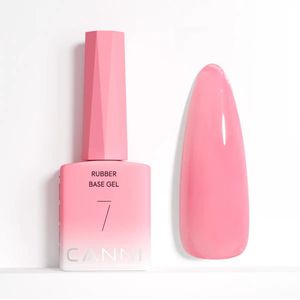 Canni Rubber Base UV Gellak Baby Pink - 9 ml - 07 - Rubber Base Coat - Rubber Base Gel - Rubber Base Gellac - Canni Gellak - Gellak Nagellak