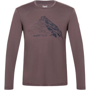 Super.natural - Mountain Rise - Longsleeve T-shirt - Merinowol