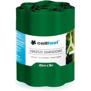 Cellfast  - Tuinhekken 20cm x 9m golvende tuinrand - Donkergroen