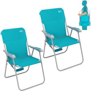 1/2 Stuks Opvouwbare Campingstoelen – Lichtgewicht & Draagbaar – Robuust & Duurzaam – Voor Tuin, Balkon, Festival & Outdoor