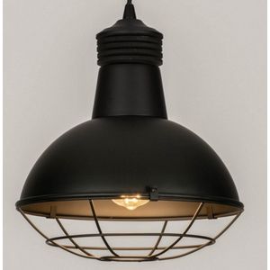 Lumidora Hanglamp 73592 - VINCE - E27 - Zwart - Metaal - ⌀ 32 cm