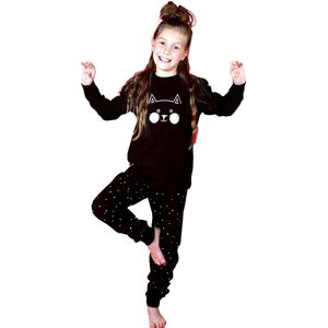 Frogs and dogs - Kitty- meisjes -kinder - pyjama - maat 110/116
