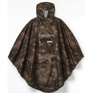 The Peoples - Camo Poncho 3.0 - Regenjas - Poncho - In Handige Draagtas