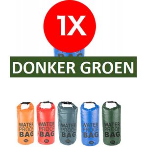 Waterproof Drybag - Drybag 10 Liter - Waterdichte tas – Strandtas - Donker Groen