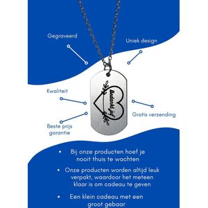 Akyol - bedankt juf ketting - Juf - beste juf die er is - juf cadeau - bedankje - afscheidscadeau juf