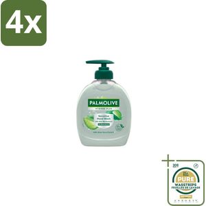 Palmolive – Handzeep – Hygiene Plus Sensitive – Pompje - 300 ml - Voordeelverpakking - 4 stuks - Hygiëne - Aloë vera