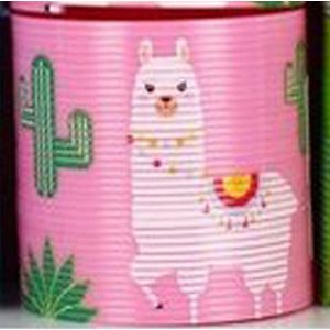 Trapveer - lama - roze- alpaca cactus - loopveer springveer speelgoed traploper rups spring - Kerstcadeau Sinterklaas schoencadeautje - 7 cm - kerst cadeau tip