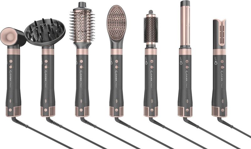 GA.MA - Uniq Vibrance Styler - Grijs/Roze - Haarstyler