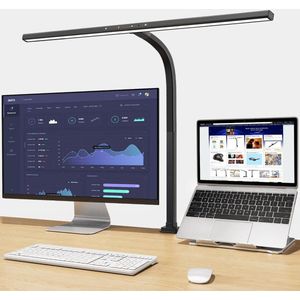 Stellar Luxe Bureaulamp – Bureau Accessoires – Bureau Verlichting – Ruimtebesparend – Desk Lamp - Lamp - Werklamp - Monitor lamp - Dimbaar