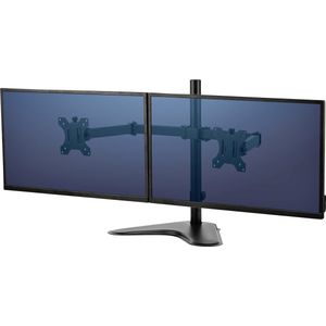 Fellowes Seasa - Monitor arm - 2 schermen - Vrijstaand - Zwart