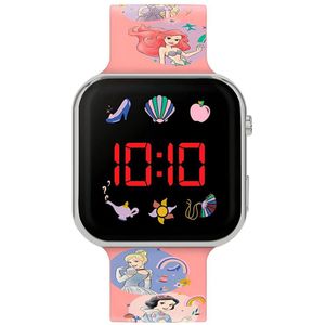 Accutime - LED Watch Disney Princess - Kinderhorloge Met LED Display Voor Datum en Tijd - Roze