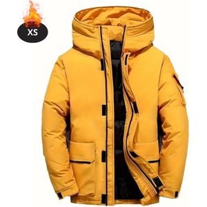 Nivard Skipak - SkiBroek - Skijas - Ski Suit - Wintersport - Heren - Winter - Warm Fleece - Geel - Maat XS