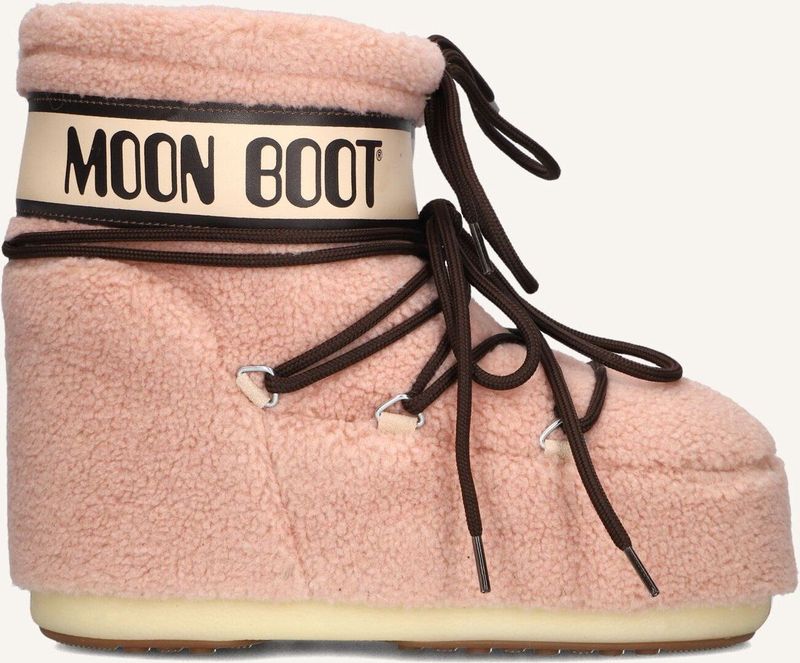 Moon Boot - Icon Low Fleece Boots - Roze - Dames - Geïsoleerde Fleece Voering