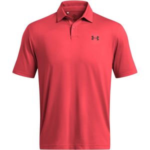 Under Armour T2G Polo - Golfpolo Voor Heren - Rood - XL