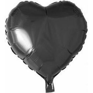 Folie ballon hart Zwart, 18inch leeg
