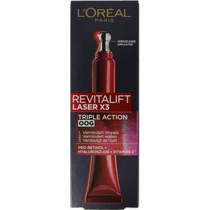 L'Oréal Paris Revitalift Laser X3 anti-rimpel oogcrème - 15 ml