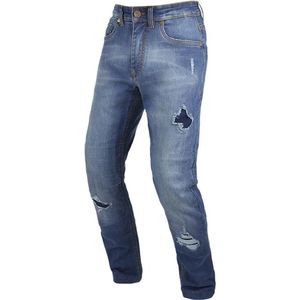 By City-Soul-man-heren-Motorbroek-jeans-spijkerbroek-strech-ce-gecertificeerd-protectie-lichtblauw-XXL-38