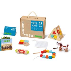 Tooky Toy Educatieve Houten Speelgoed Box 19-24 Maanden 25-delig