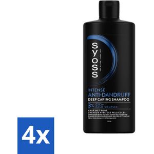 SYOSS - AntiDandruff - Shampoo - Langdurige Styling - 440ml - Voordeelverpakking - 4 stuks