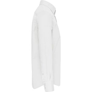 Overhemd Heren XL Kariban Lange mouw White 97% Katoen, 3% Elasthan