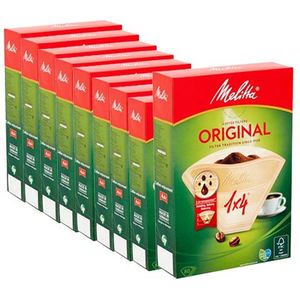 Melitta Original koffiefilter 1x4 bruin 80st (9 doosjes - 720 filters)