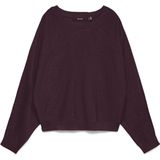 Vero - Oda Vhappyglitter - Gebreide Trui - Bordeaux - Oversized Pasvorm