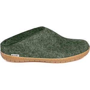 Glerups Slipper met rubber zool-Groen-37