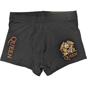 Queen - Classic Crest Boxershorts - S - Zwart