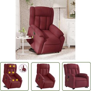 vidaXL Draaihoek Sleutel - Dynamische Sleutel - Sta-op-massagestoel verstelbaar stof wijnrood - Gereedschapset - Mechanica Tools - Sleutels