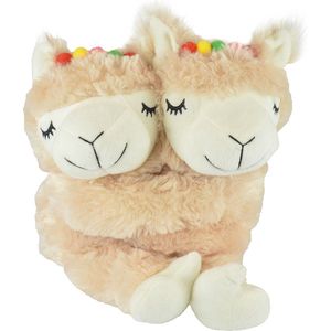 LAMA knuffeldier met warmhoudfunctie - beige - Magnetronknuffel Lama's - Warmteknuffel