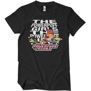 Power Puff Girls T-Shirt Powerpuff Girls T-Shirt WB-1-PPG001-DTF844 Black-S