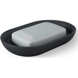 Umbra - Junip - Zeepbakje - Zwart - Ovaal - 14 x 9 x 3 cm