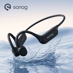 Sanag Bone Conduction Headphone - IPX8 Waterdicht - 32GB Geheugen - Geschikt Voor Zwemmen - 8 Uur Batterijduur - Sport & Fitness - Zwart