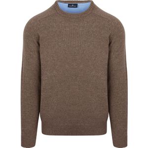 Steppin' Out Trui Lamswol Bruin - Maat M - Heren