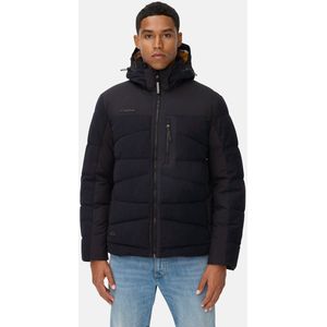 camel active Gewatteerde jas met afneembare capuchon - Maat menswear-48 - Marineblauw